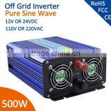 CE RoHS Approved 12v 220v Solar Power Inverter 500W Inverter Pure Sine Wave Supplier's Choice