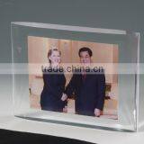 Two Clear Acrylic Soli Block Embedment With Hot Seamless Skill