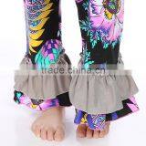 Wholesale Clothes High Quality Cotton Girls Ruffle Pant Set thumbnail-5