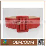 2016 Fashion Stylish Wide Size PU Woman Dress Belt for Woman With Square a Buckle thumbnail-1