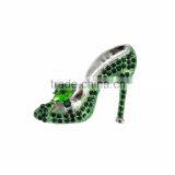 Korean Fashion Diamond Alloy Jewelry Wholesale High Heels Shoe Brooch thumbnail-3