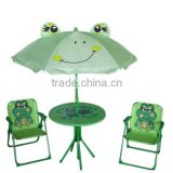 2012 Kids' Folding Chair and Table with Frog Design and 4pcs Child Garden Set