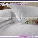 Star-rating Hotel Bed Linen , Dobby Hotel Bedding Set Made of 250TC White Dobby Fabric thumbnail-1