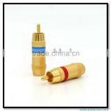 Audio Gade OEM RCA Male Plug Jack Audio Cable Gold Plated Connector Adapter