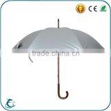 25 Inch 8 Panels Wood Shaft Windproof Staight Gray Rain Umbrella thumbnail-5