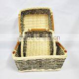 Vietnam Wicker Basket Rattan Basket in Black