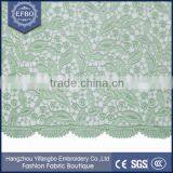 2016 Nigerian Style Dress Bridal Lace Mint Green Flower Texture Stones Lace 100 Polyester African Guipure Lace thumbnail-6