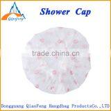 Best Sell 100% Waterproof Transparent PEVA / PVC Printed Shower Cap