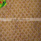 Gold Grid Nylon Fabric For Garment