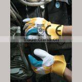 10.5" Premium Reinforced Palm Cow Split Leather Working Glove thumbnail-4
