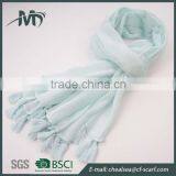 Viscose Viscose Scarf Women Tassels Multi-color Silk Scarf thumbnail-4