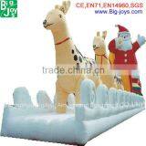 Santa Claus With Sleigh and Reindeer for Sale