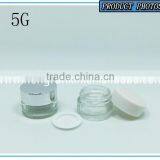 Cream Jar Glass Bottle