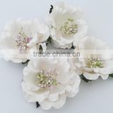 Bulk pack 50 pcs handmade White Rose paper flower size 2.5"