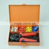 LSC8-6-4TH 0.25-6mm2 Self Adjustable Ferrule Crimper and Bushing Terminals Kit Packed in Iron Tools Box