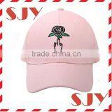 Praying Hand and Rose Flower Emroidered Low Profile Distressed Baseball Caps thumbnail-3