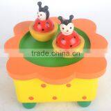 Baby Children Dancing Figure Wooden Musical Money Box Music Box thumbnail-3