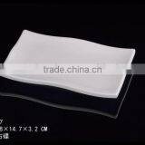 100% Mealmine A5 Top Food Grade 23.8*14.7 Cheap Unbreakable Melamine Restaurant Plates With Custom Print