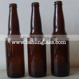 330ml Amber Beer Glass Bottles With Crown Cap thumbnail-1