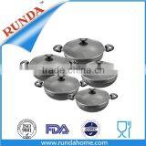 Grey Marble Coating Casserole With Lid