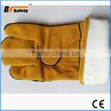 BSSAFETY 2016 Factory Price Leather Welding Safety Work Glove thumbnail-3