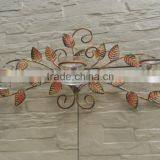 New Wrought Iron Wall Sconce Glass Candle Cup Votive Candle Holder thumbnail-1