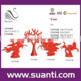 Wedding gift and souvenir resin red fengshui horse