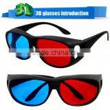 Kawachi Professional Resin Frame 3D Glasses Anaglyph Glasses for Movie Game-Red & Cyan thumbnail-2