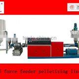 HDPE bottle flakes pelletizing line