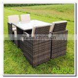 Audu 9 Pieces Outside Polyrattan Furniture Garden thumbnail-3