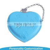 Hot Sublimation Sell Heart Hand Mirror With Leather Case thumbnail-1