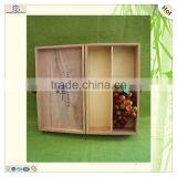 Cheap Vodka Whiskey Packaging 2 Bottles Wooden Wine Box thumbnail-3