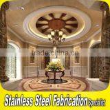 Custom Made Luxurious Stainless Steel Interior Hotel Lobby Decoration thumbnail-1
