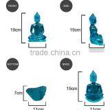 Decorative Transparent Resin Sitting Buddha Statue thumbnail-3
