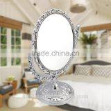 Plastic Double Sides Mirror Flower Frame High Quality Free Standing Table /desktop Mirror thumbnail-4