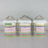Black Coffee/Tea/Sugar Storage Container