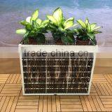 Garden Furniture Planter Wicker Rattan Flower Pot thumbnail-2