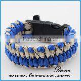 Cheap Survival Prepper Paracord Bracelet 550 for Camping Hiking thumbnail-5