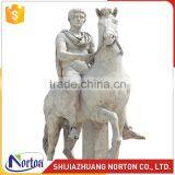 Hand carved a youth on horseback marble statue for sale NTMS-011LI