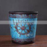 Inno-crea Home Office Waterproof Decorative Leather Trash Can thumbnail-4