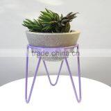 China Supplier Home Indoor Colorful Metal Type Customized Iron Flower Pot Stand thumbnail-2