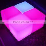 Wholesale Wireless Rechargeable Polyethylene Plastic 16 Color Change Light Up LED Cube Chair for Event Party Festival