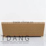 Alfresco Outdoor Wicker Bench - Vietnam Garden Outdoor Furniture - Poly Rattan Material thumbnail-4