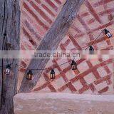 16 Black Moroccan Lantern Solar Garden LED Fairy Lights thumbnail-4