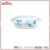 Heat Resistant Colorful Deep Decorative Plastic Soup Tureen, 240ml Bowl With Cover thumbnail-1