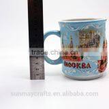 Wholesale Custom High Quality Russia MOCKBA Souvenir Ceramic Cup for Sale thumbnail-5