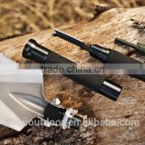 High-quality Multi-use Outdoor Sport Gear with Shovel Hoe Knife Hook Fire Starter