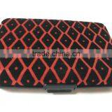 Flocking Leather & Aluminium Business Credit Card Holder RFID Wallets thumbnail-3