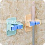 Wall Mounted Mop Clip Strong Adhesive Multi-functional Mop/Broom Hangers Rack Holders Storage & Home Organization thumbnail-1