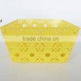 2016 New Style Plastic pp Square Fruit Basket With Sunflower thumbnail-3